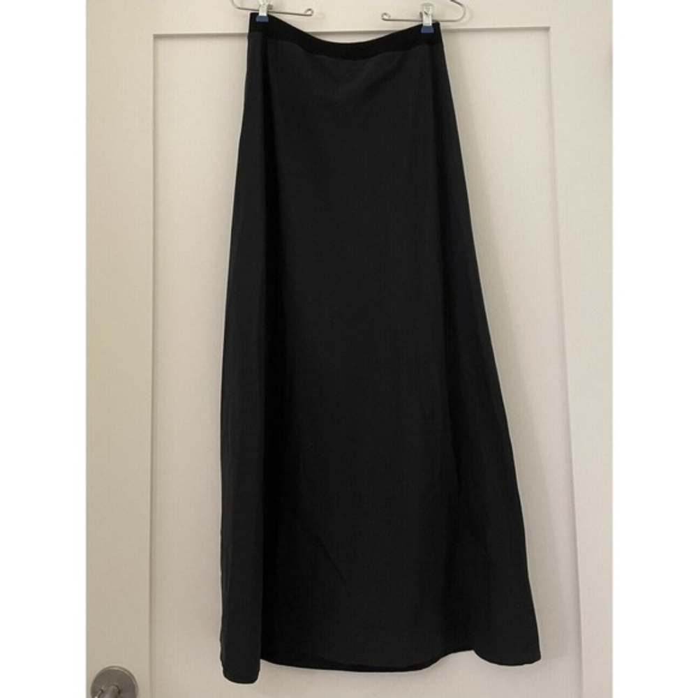 Elegant cop. copine a line black maxi skirt size EU 40 (m)